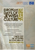 Jevrejska opština Beograd - Evropski dani jevrejske kulture 2020